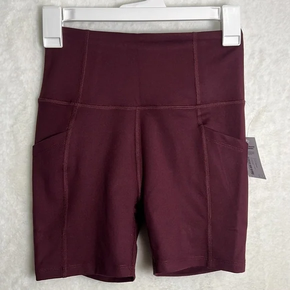 Core10 Women's Slim Fit High Waist Yoga Shorts - Picture 2 of 5